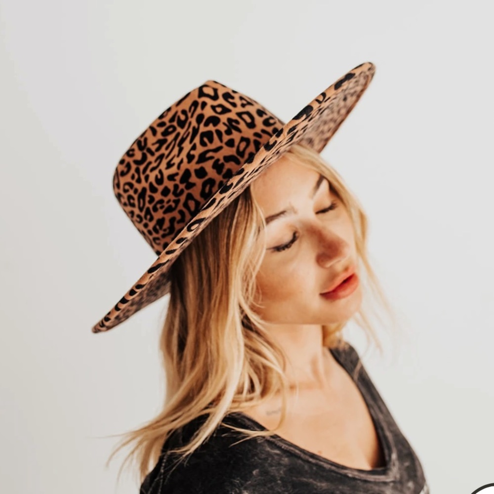LEOPARD WOOL HAT - Picture 5 of 6